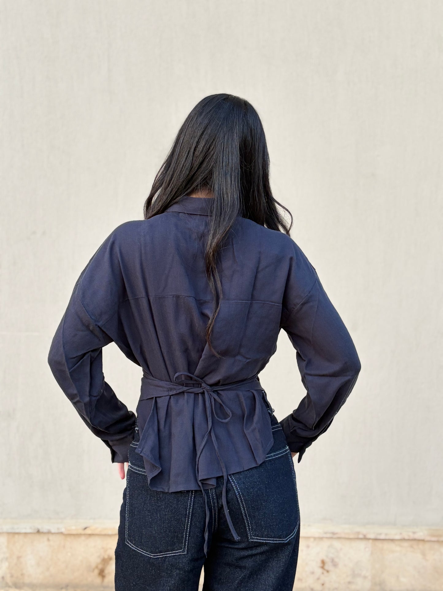 The Crossover Top Navy