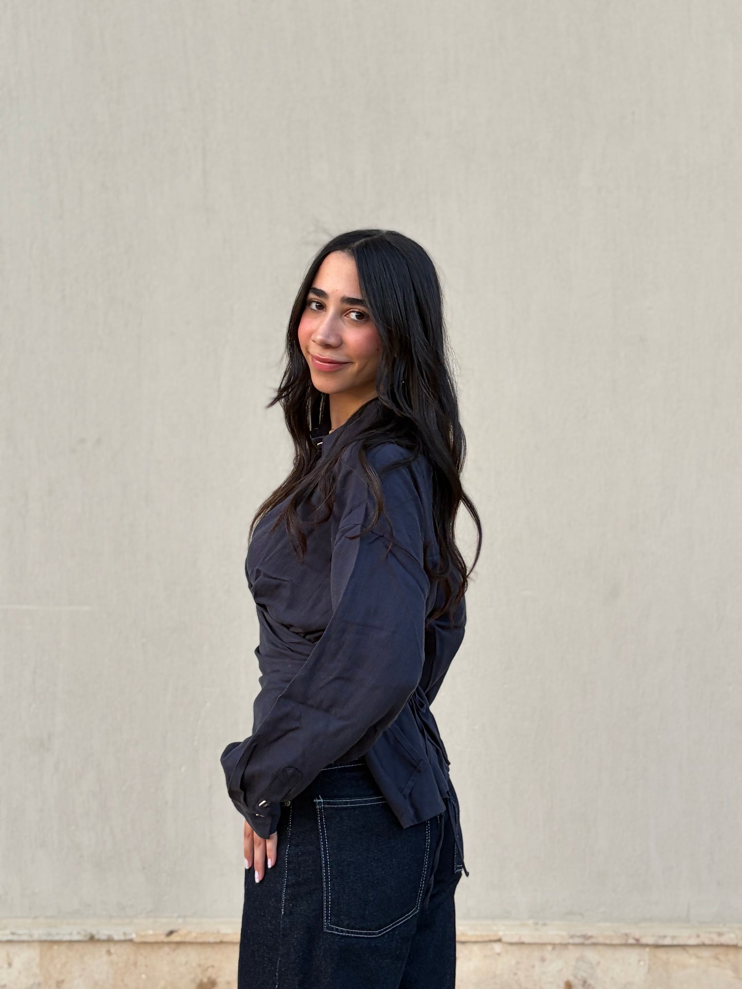 The Crossover Top Navy