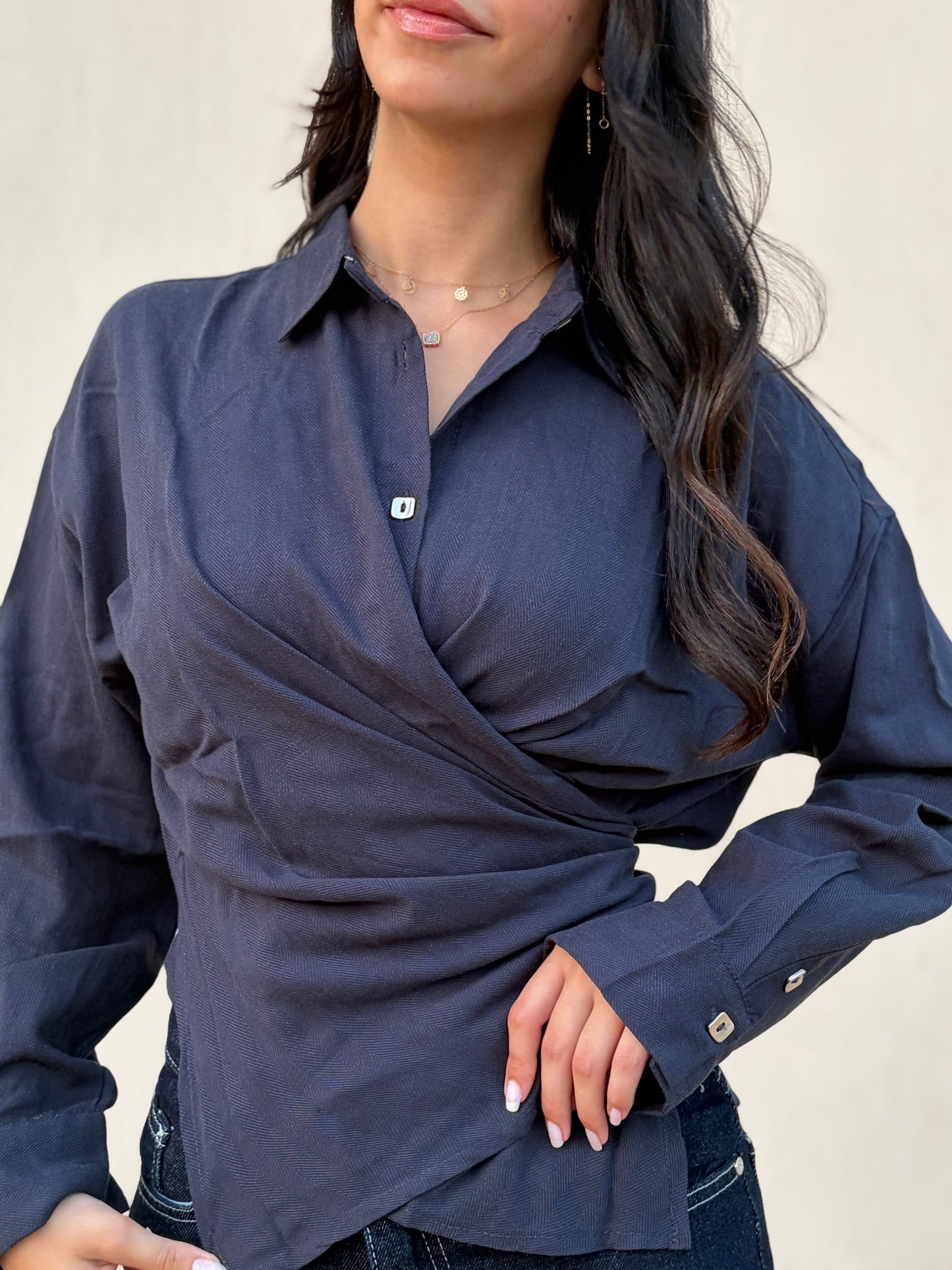 The Crossover Top Navy