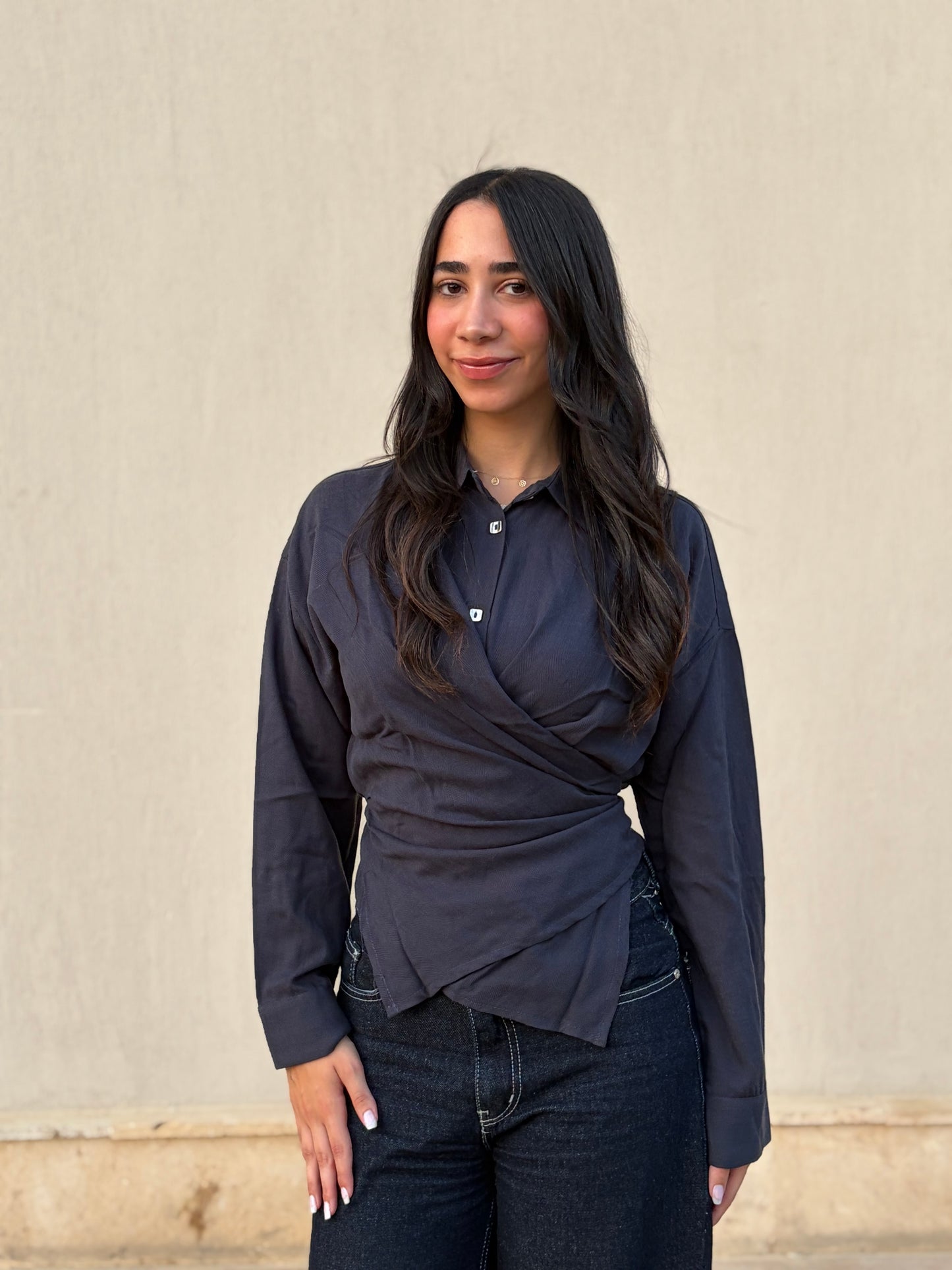 The Crossover Top Navy